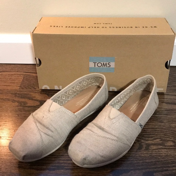 toms womens burlap classic slip ons